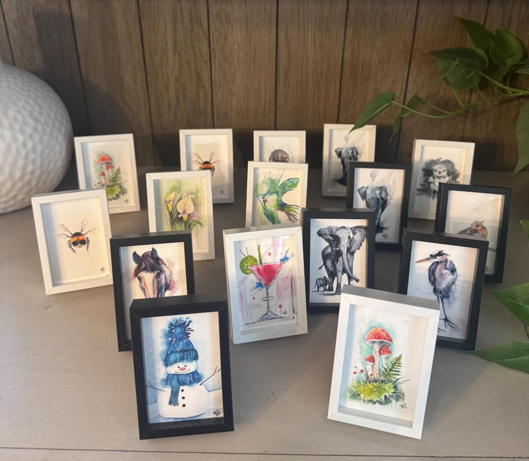 Mini Framed Art - Etsy