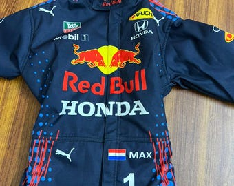Kids Suits Children's suits Redbull Go Karting Suit RedBull Suit 2021 Level 2 Digital printed Kart racing Suit With Free Gifts Balaclava