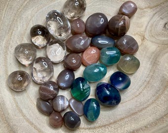 Intention Crystal Set | Courage, Intuition Tumbled Stones (Gift Bag)
