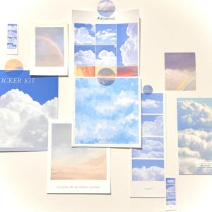 Sky Cloud Postcards for DIY Notes, Cards Wall Decor