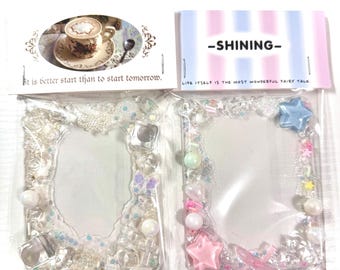 Decoden K-Pop｜Anime Photo Card Top Loader: Heart Star, Y2K