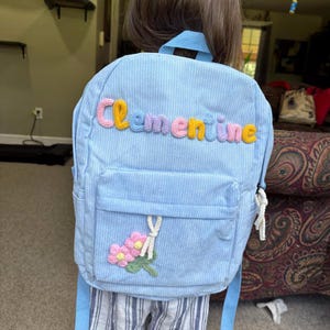 Embroidery Kids BackPack Custom Name, Back to School Gift School Bags with Name, Preschool BackPack, Toddler Backpack, Kindergarten Backpack