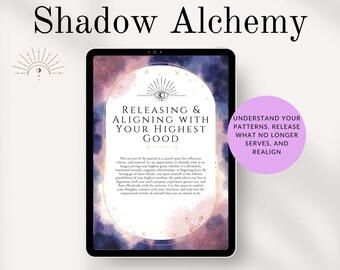 Schatten Alchemie | Arbeitsbuch für emotionale Heilung | Schattenarbeit Journal für Selbstfindung & Transformation | Digitaler Download