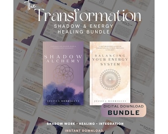 The Transformation Healing Bundle | Shadow Work Workbook for Energy Alignment, Emotional Awareness & Chakra Balance (Digital Download)
