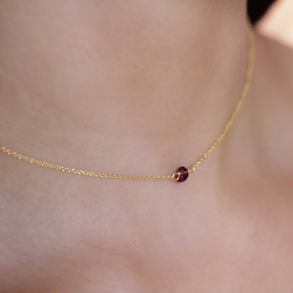 Birthstone Necklace / Choker Necklace / Chokers / Simple Jewelry / Minimalist Jewelry / Choker / Layering Necklaces / Layered Necklaces