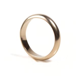 Half Round Ring / Domed Ring / Classic Dome Band / Wedding Ring / Minimalist Ring Band / Thick Gold Ring / Stacking Ring / Thick Silver Ring