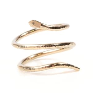 Snake Ring / Serpent Jewelry / Serpent Ring / Gold Snake Ring / Snake Wrap Ring / Snake Spiral Ring / Silver Snake Jewelry / Wrap Ring