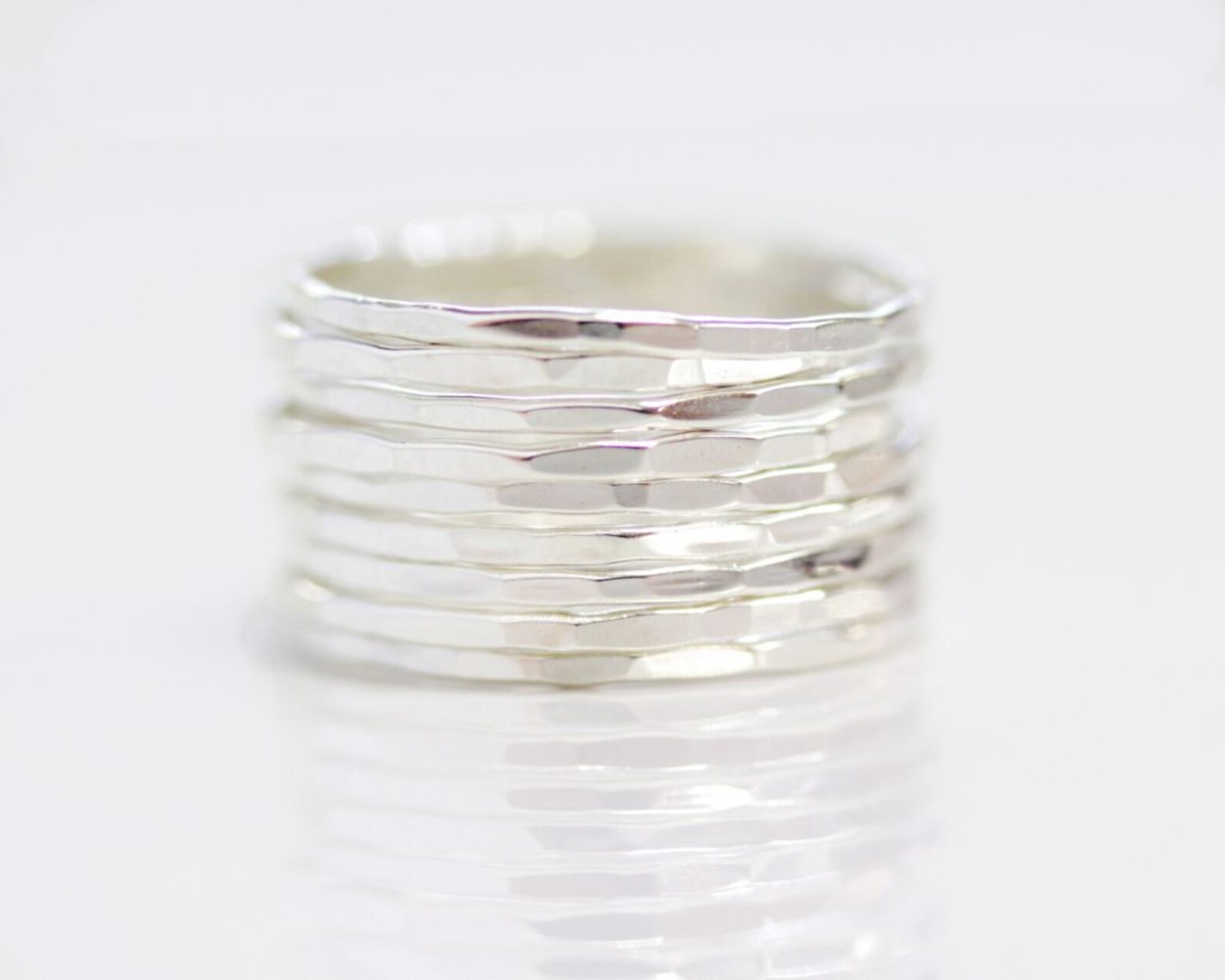 Stacking Rings / Sterling Silver Stacking Rings / Thin Silver Stacking ...