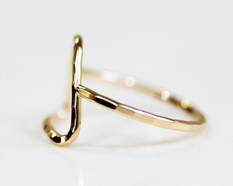 Triangle Ring / Simple Ring / Simple Delta Ring / Open Delta Ring / Gold or Rose or Silver Simple Ring / Boho / Chic / Simple Ring image 9