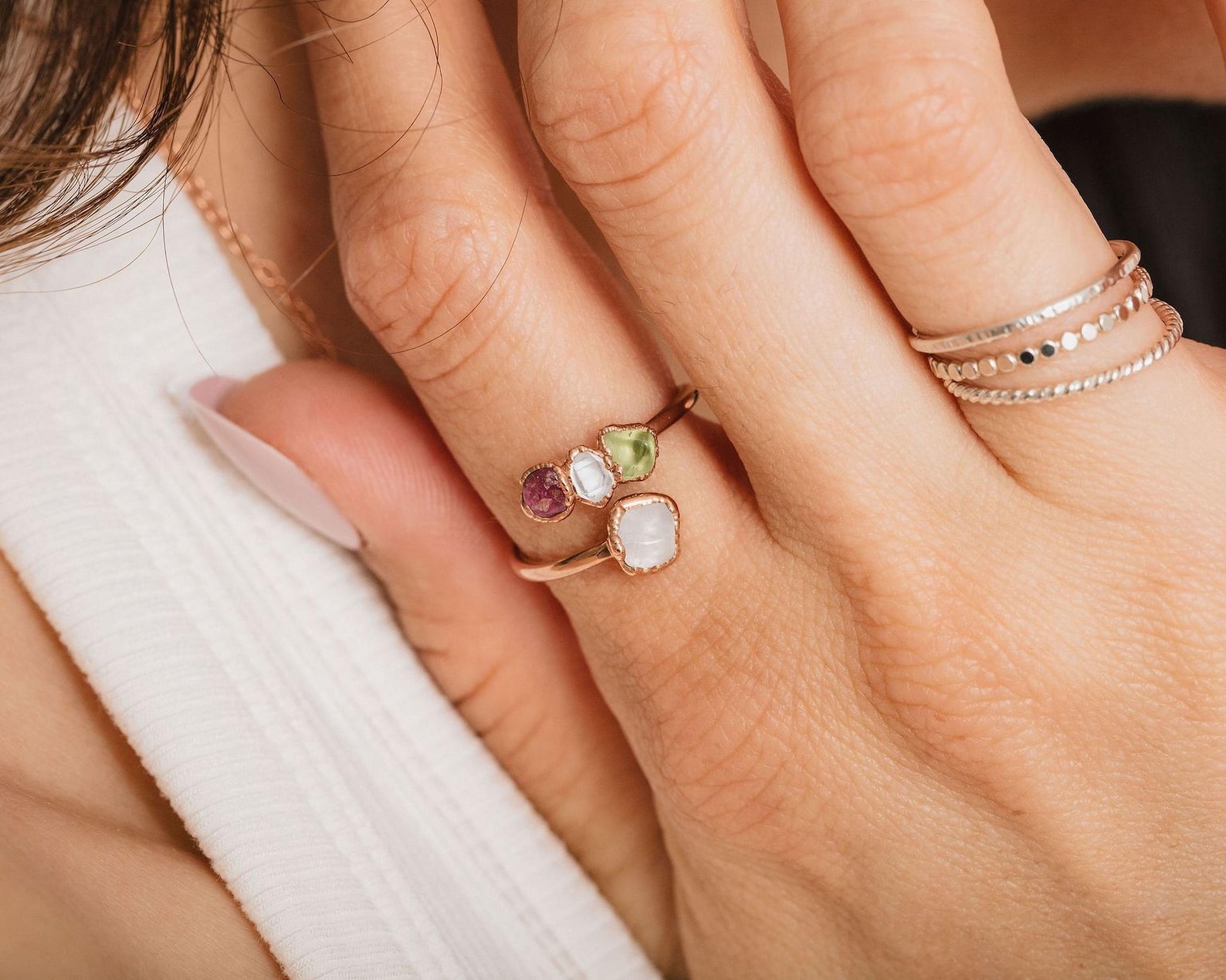 Custom Birthstone Ring (Etsy Artisan)