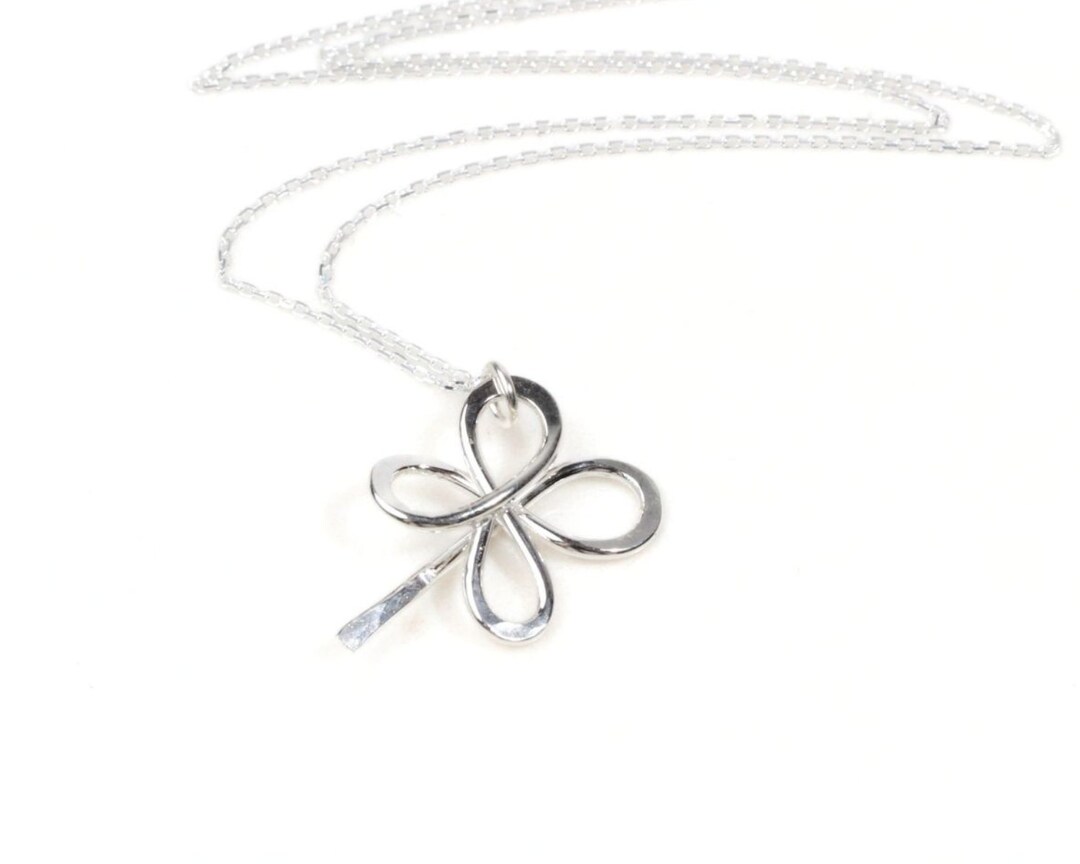 Four Leaf Clover Lucky Charm Necklace: Artisan Handcrafted Pendant ...