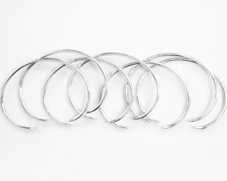 Silver Cuff / Stacking Bracelet / Stackable Bracelets / Cuffs - Etsy
