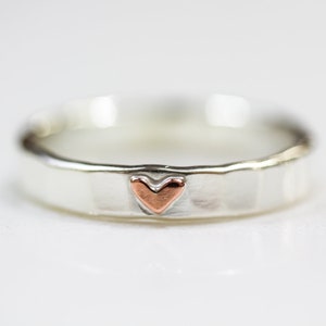 Heart Ring / Stacking Ring / Love Jewelry / Anniversary Gift / Wife ...