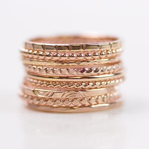 Stacking Rings / Stackable Rings Gold / Gold Ring / Silver Ring / Stackable Rings / Simple Rings / Stacking Rings Gold / Stack Rings Silver image 5