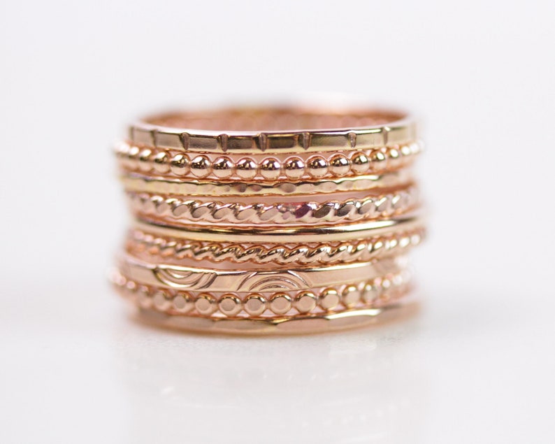 Stacking Rings / Stackable Rings Gold / Gold Ring / Silver Ring / Stackable Rings / Simple Rings / Stacking Rings Gold / Stack Rings Silver image 5