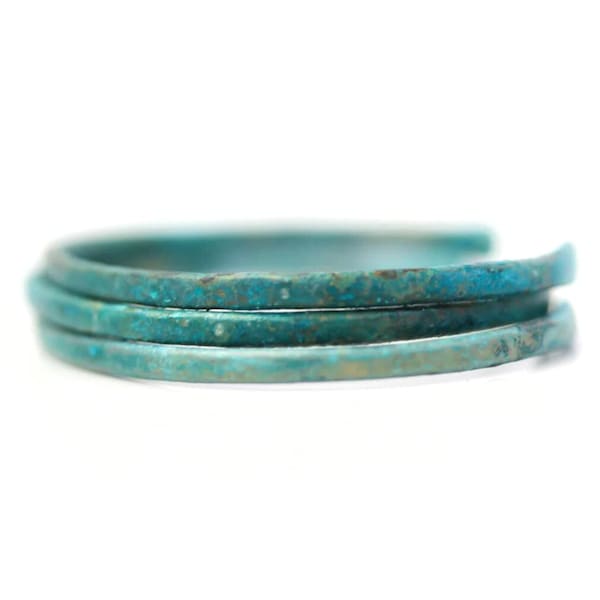 Turquoise / ONE Stacking Cuff / Stacking Jewelry / Handmade Patina Cuff / Blue / Blue Jewelry / Colorful Patina Jewelry / Patina Bracelet
