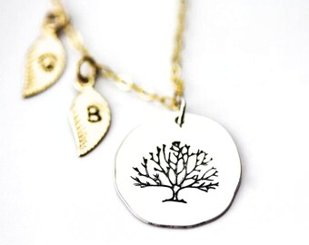 Mothers Necklace / Personalized Necklace / Family Tree Necklace / Mothers Day Gifts / Mom Gifts / Gifts For Her / Mothers Day / Tree of Life