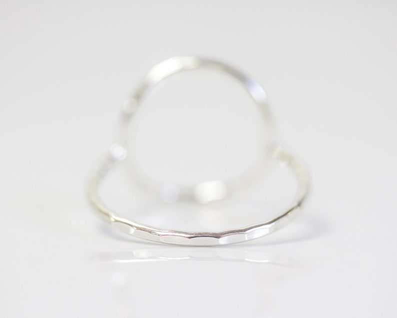 Circle Ring / Open Circle Ring / Simple Ring / Stacking Ring / Stackable Ring / Circle Meaning / Circle Jewelry / Gifts / Christmas Gifts image 9