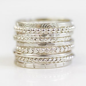 Stacking Rings / Stackable Rings Gold / Gold Ring / Silver Ring / Stackable Rings / Simple Rings / Stacking Rings Gold / Stack Rings Silver image 3