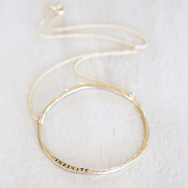 Personalized Jewelry / Gift for Her / Bold Circle Necklace / Etsy