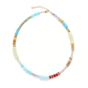 Beaded Necklace / Colorful Necklace / Colorful Beaded Jewelry / Summer Necklace / Rainbow Beaded Necklace / Multicolor Necklace / Seed Bead