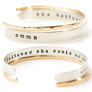 Personalized Jewelry Gift / Graduation Gift / SHE BELIEVED she could so she did / Inspirational Bracelet / Graduation Gift for Her / Gift