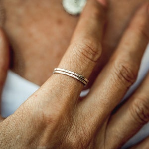 Stacking Rings / Stackable Rings Gold / Gold Ring / Silver Ring / Stackable Rings / Simple Rings / Stacking Rings Gold / Stack Rings Silver image 10