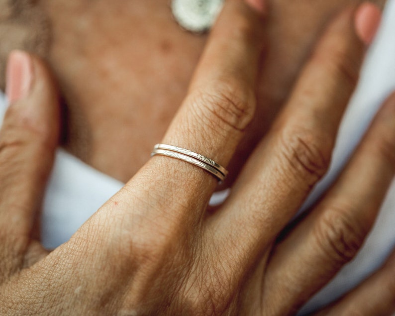 Stacking Rings / Stackable Rings Gold / Gold Ring / Silver Ring / Stackable Rings / Simple Rings / Stacking Rings Gold / Stack Rings Silver image 10