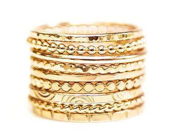 Stacking Rings / Stackable Rings Gold / Gold Ring / Silver Ring / Stackable Rings / Simple Rings / Stacking Rings Gold / Stack Rings Silver