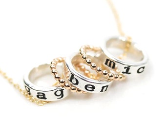 Gepersonaliseerd cadeau mama / gepersonaliseerde ketting / aangepaste sieraden / handgemaakt / cadeaus voor haar / vakantiegeschenken / cadeaus voor mama / gepersonaliseerd