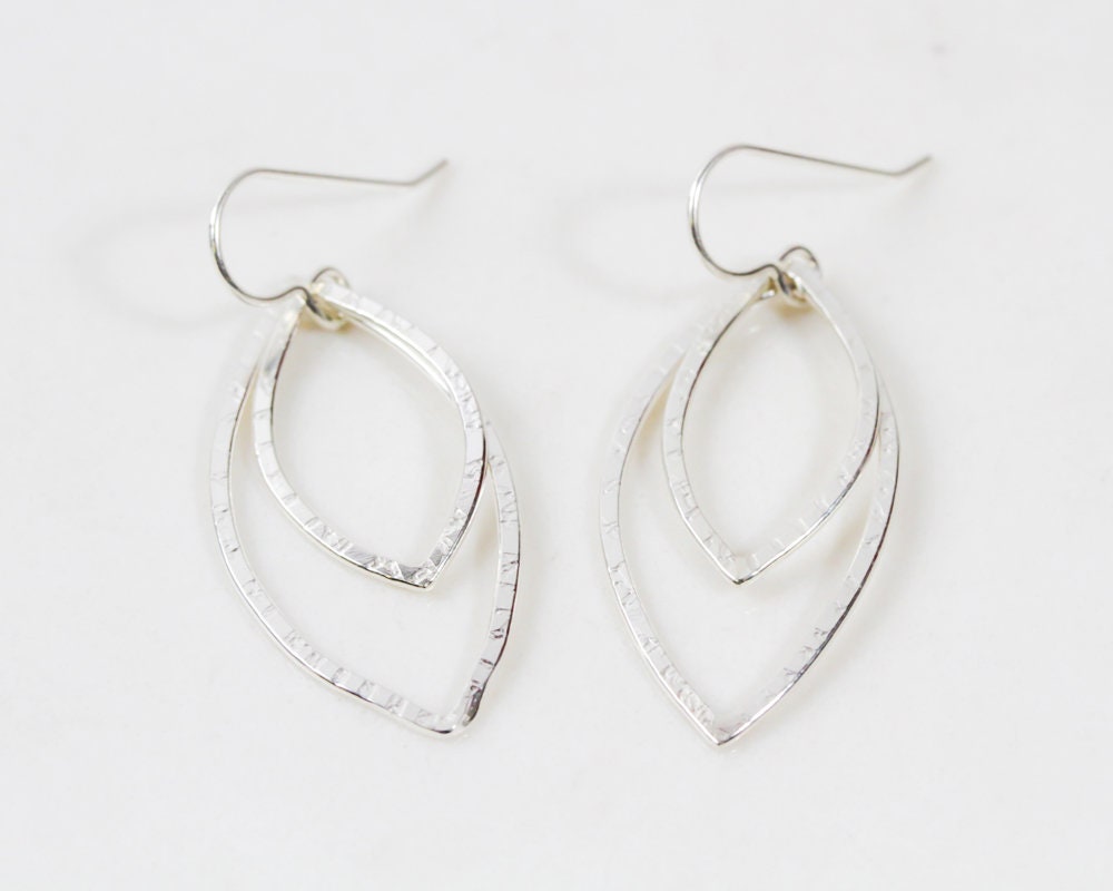Orecchini A Foglia Rampicante In Argento 925 - Minimalisti Ed Eleganti - Gioiello Donne