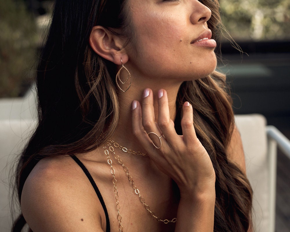OATIPHO Orecchini A Foglia Rampicante In Argento 925 - Design Naturale E Minimalista, Eleganti Per Donne, Gioielli Ipoallergenici - 2