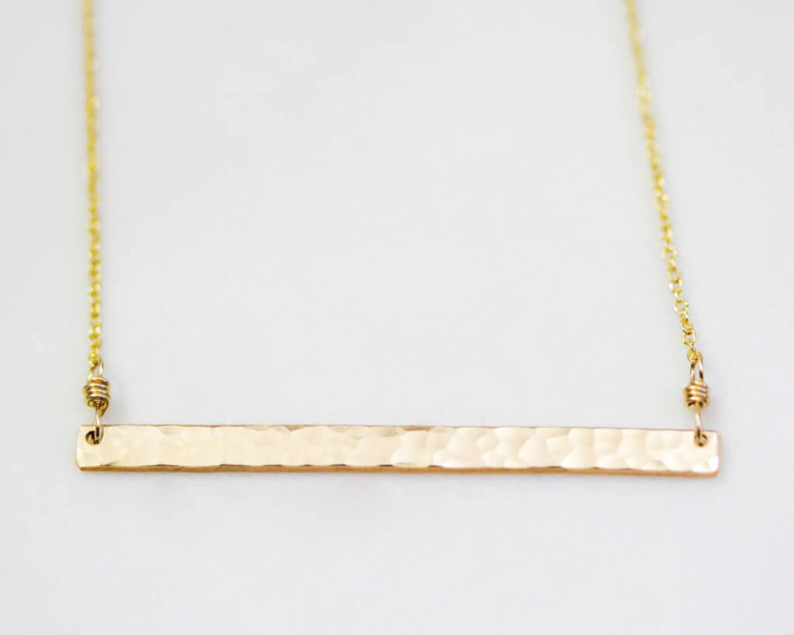 Mini Bar Necklace / Layering Necklace / Fine Metal Necklace / Etsy