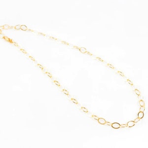 14k Gold Filled Chain / Oval Link Statement Necklace / Gold Chain / Oval Link Chain / Layering Gold Necklace / Gold Link Chain / Layering
