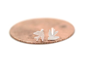 Dove Stud Earrings / Animal Earrings / Shape Jewelry / Graduation Gift Guide / Gift For Her / Handmade Jewelry / Bird Earrings