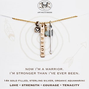 Inspirational / Graduation Gift / Empowering Jewelry / Courage / Gift for Her / Inspirational Necklace / Strength Necklace / Unique Gift image 3
