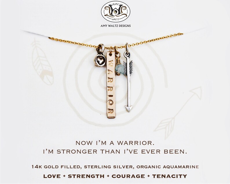 Inspirational / Graduation Gift / Empowering Jewelry / Courage / Gift for Her / Inspirational Necklace / Strength Necklace / Unique Gift image 3