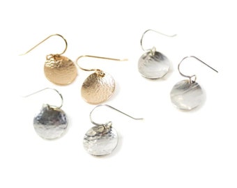 Offering Bowl Earrings / Handmade Earrings / Gold Jewelry / Silver Earrings / Minimalist Jewelry / Simple Earrings / Gifts For Her