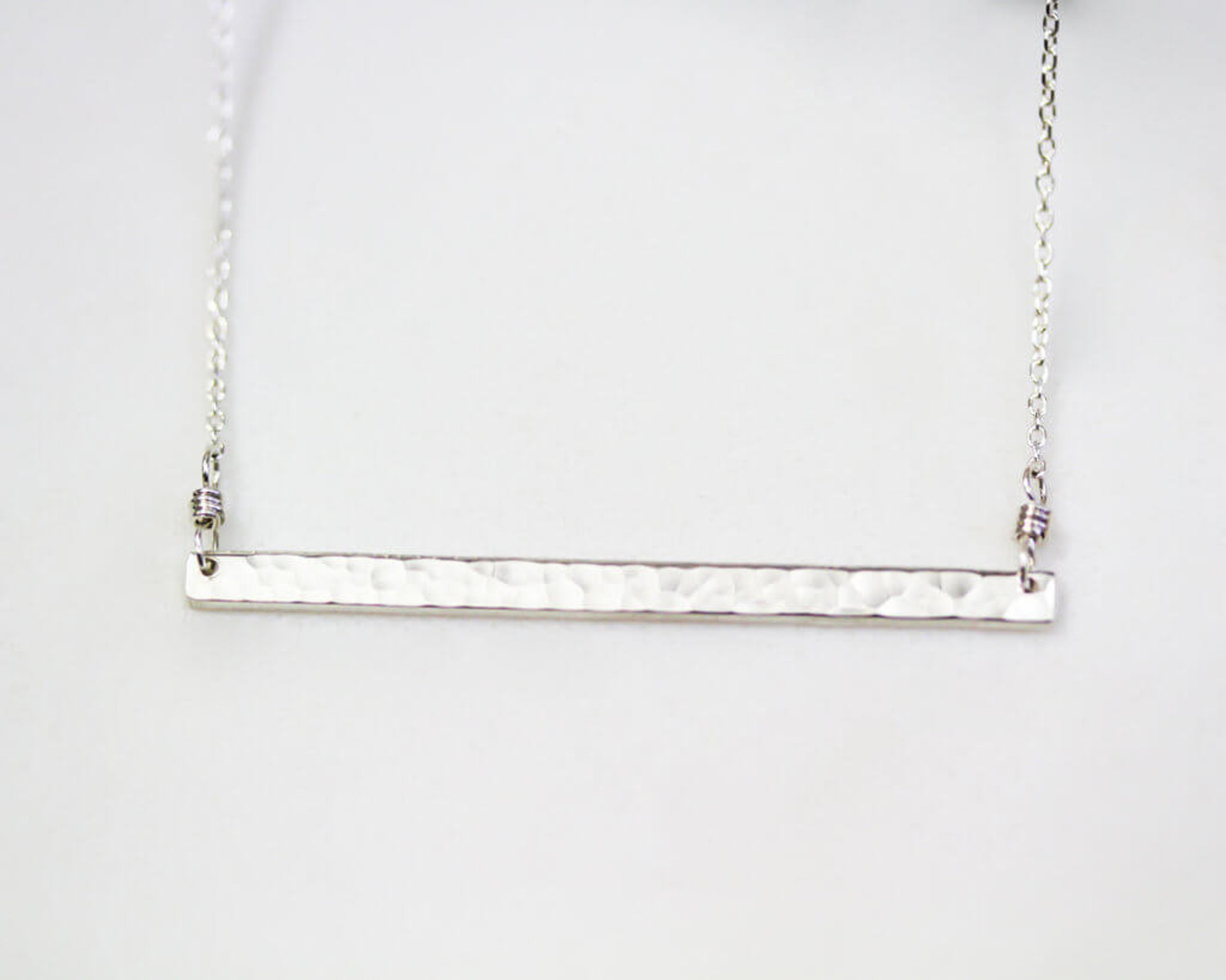 Mini Bar Necklace / Layering Necklace / Fine Metal Necklace / Etsy