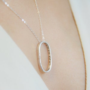 Meaningful Jewelry / Inspirational Gift / Peaceful Necklace / Peace Comes From Within / Empowering Necklace / Self Care / Gift for Her