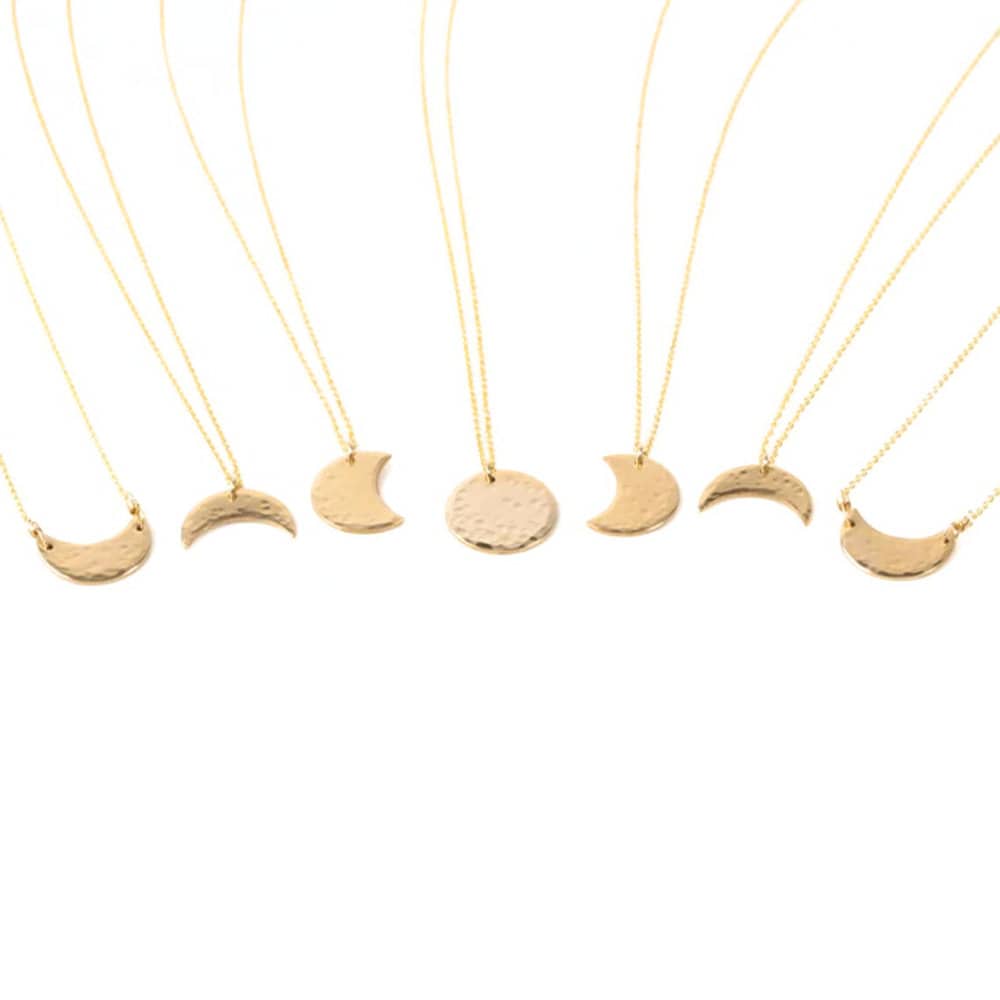 Brautjungfer Geschenke / Mond Halskette / Best Friend Schmuck / Celestial / Hochzeit Geschenk / Mondphasen / Best Friend Halsketten / BFF Geschenk