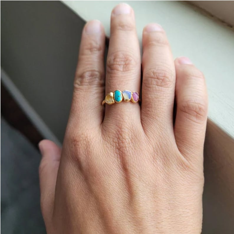 Birthstone Ring / Mom Jewelry / Mothers Ring / Personalized Gift For Mom / Mothers Day Gift / Mom Gift / Personalized Gift / Gift for Mom image 9