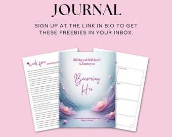 30-Day Self-Love Journal | Guided Prompts for Women (Digital Download)