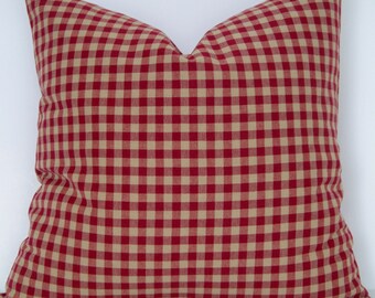 Bargain! Shabby Chic Red & White Gingham Hearts Cushion Cover! Bargain! Shabby Chic Red & White Gingham Hearts Cushion Cover!