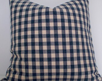 gingham throw pillows
