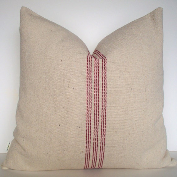 grain sack pillow covers