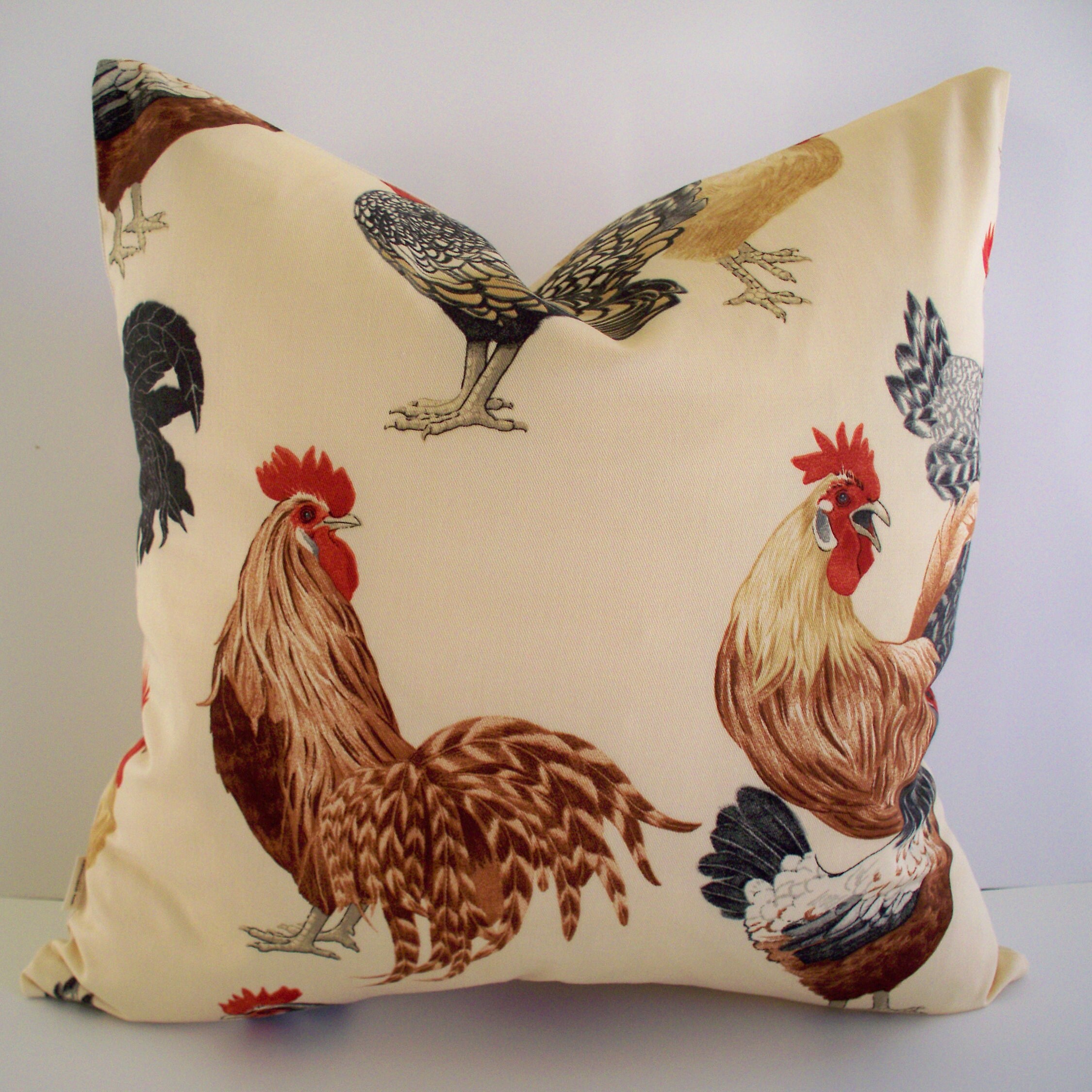 Red Pillow Cover Grain Sack Pillow Cover Red Farmhouse Pillow Etsy