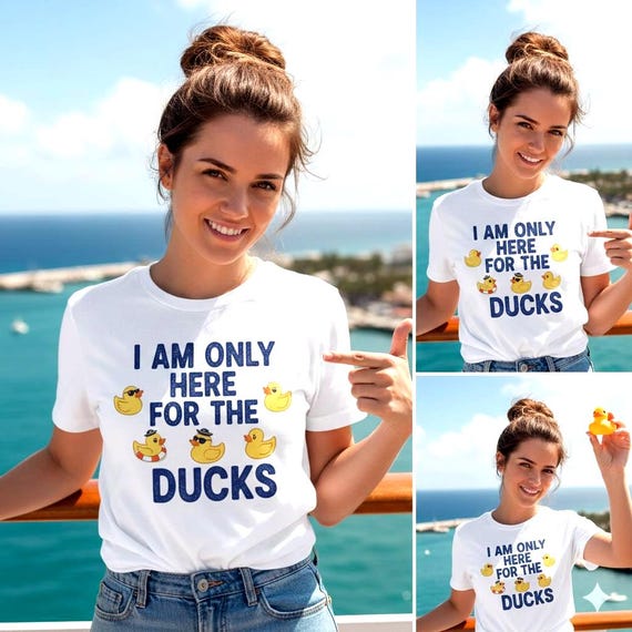 I Am Only Here For The Ducks T-Shirt | Cruise Duck Lover Tee