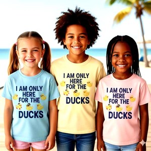 I Am Only Here For The Ducks T-Shirt | Cruise Duck Lover Tee image 2
