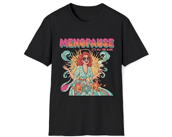 Menopause Retro Goddess T-Shirt | Funny Menopause Illustration
